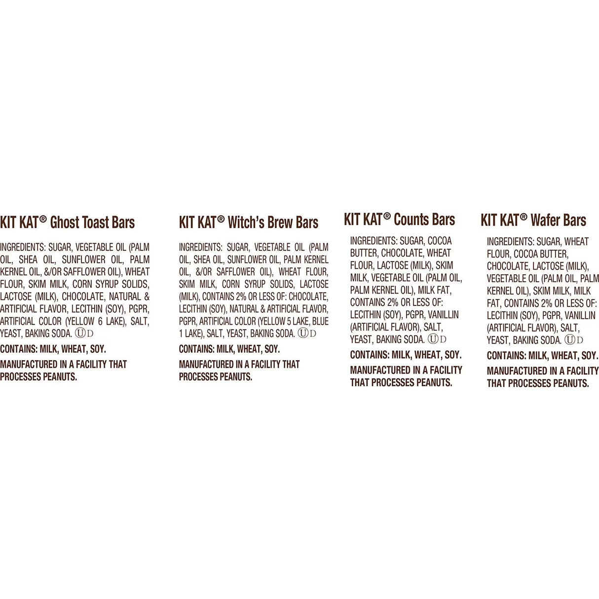 KIT KAT Variety Pack Snack Size Chocolate Halloween Candy, 75 pcs.