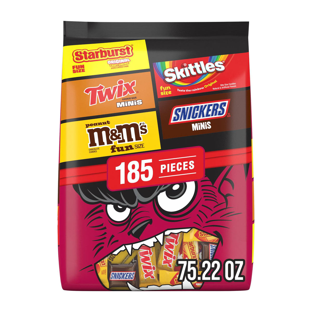 Mars Halloween Variety Pack Candy, Mini & Fun Size, 185 pcs.