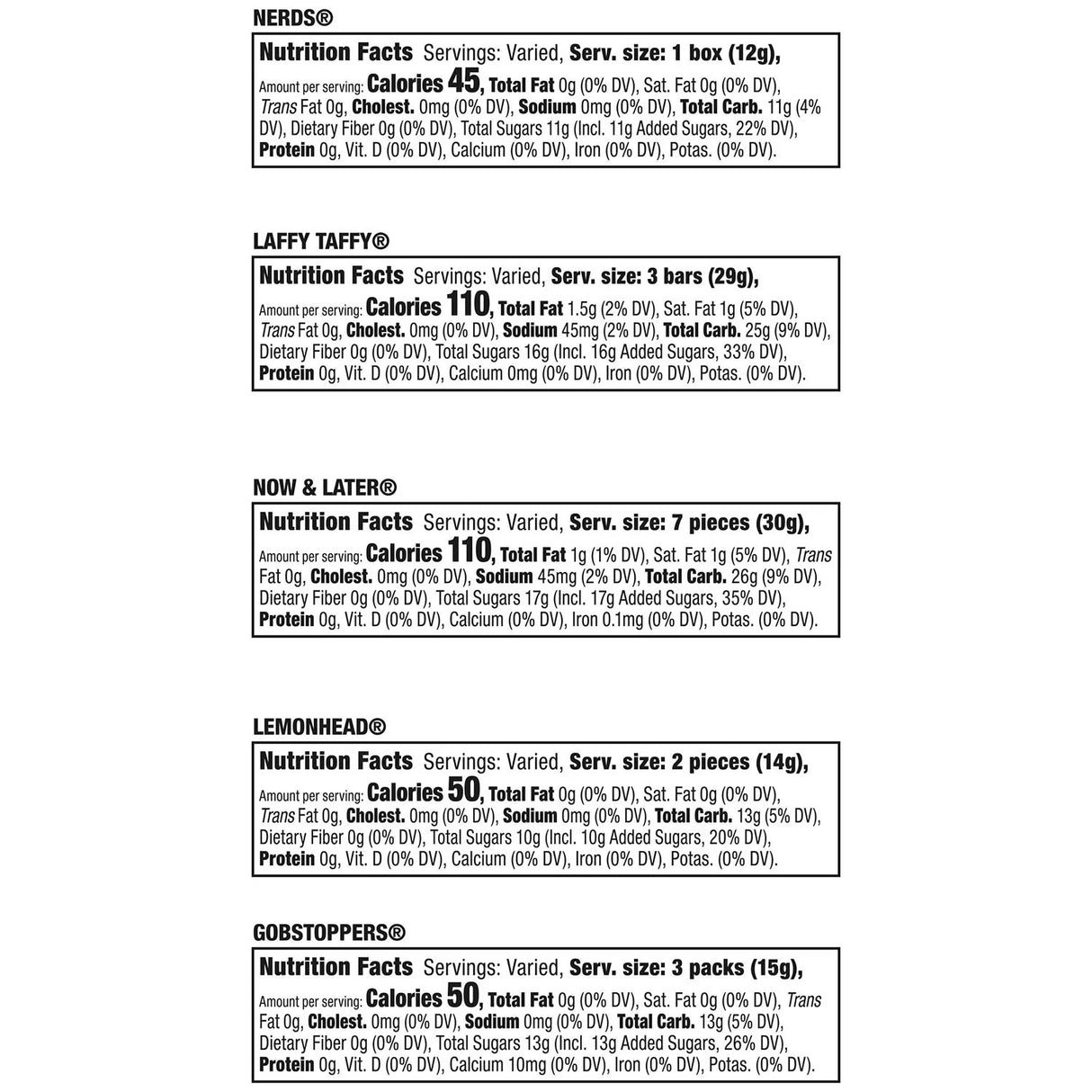 Nerds Classic Fun, Halloween Candy, Variety Mix Bag, 105.7 oz, 430 pcs.