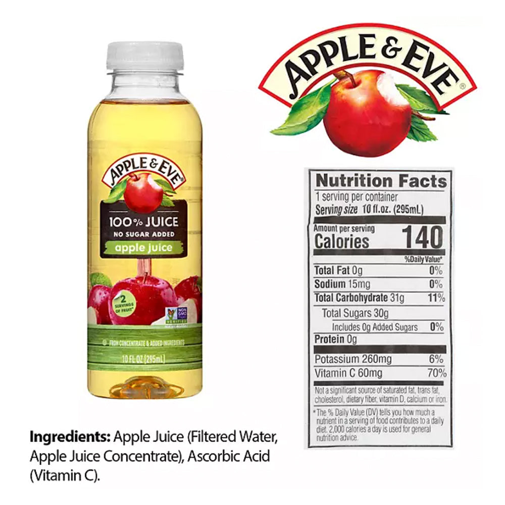Apple & Eve 100% Apple Juice 10 oz. - (24PC)