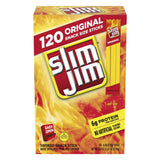 Slim Jim Snack Sized Smoked Meat Sticks, Original Flavor, 0.28 oz., 120 pk.