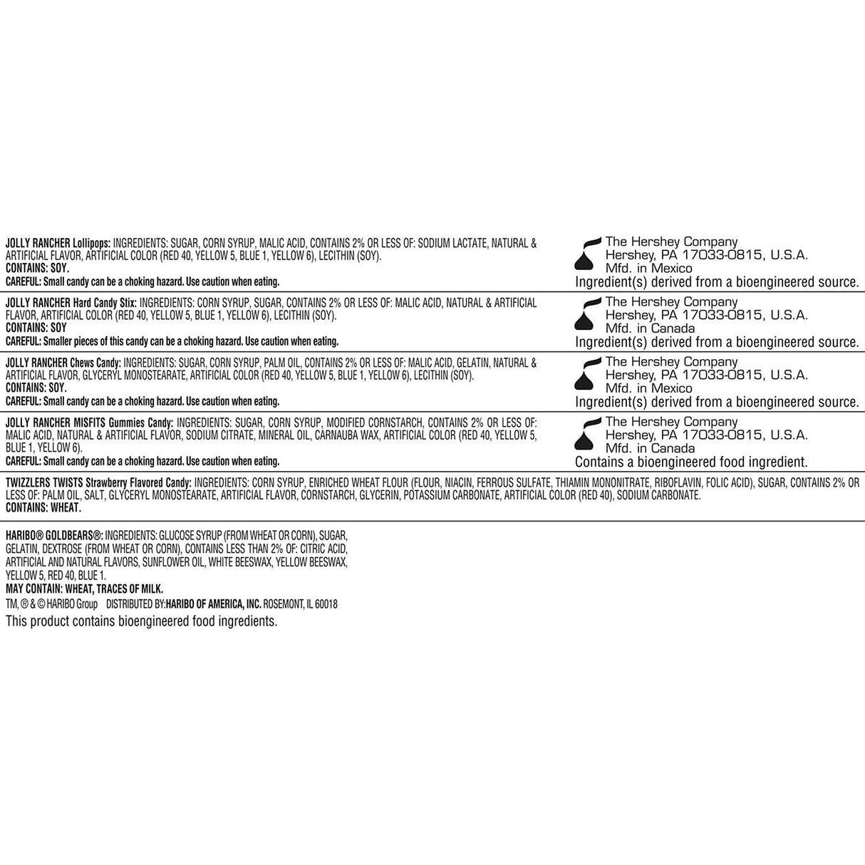 Hershey Halloween Assorted Fruit Flavored Candy, 700 pcs.