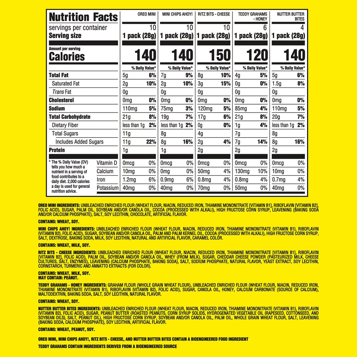 Nabisco Classic Mix Cookie & Cracker, Variety Pack, 40 pk.