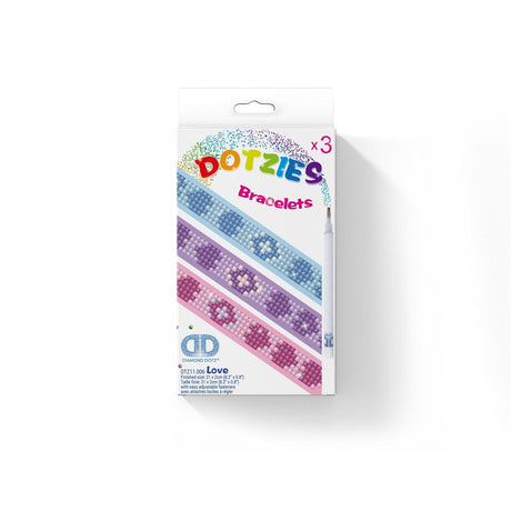 Diamond Dotz Dotzies Bracelets - Love Print