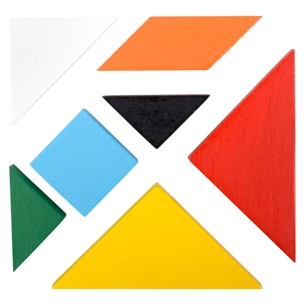 Wooden Tangram Puzzles- 4"  (24 PC)