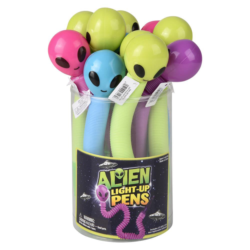 Pop Tube Alien Pen - 8.5" (12PC)