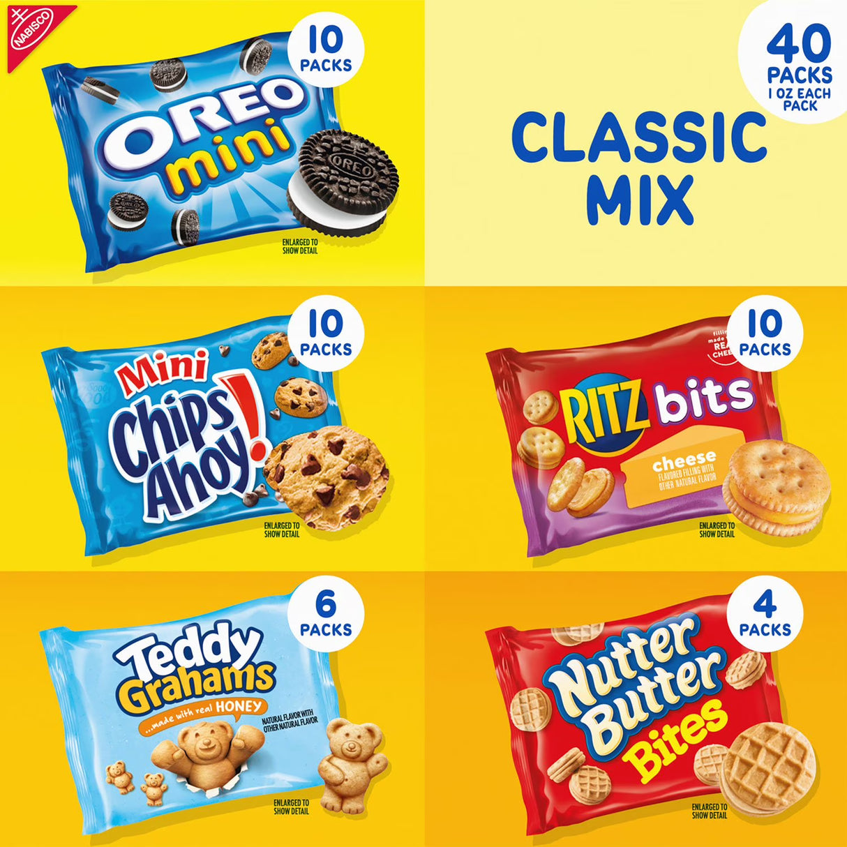 Nabisco Classic Mix Cookie & Cracker, Variety Pack, 40 pk.