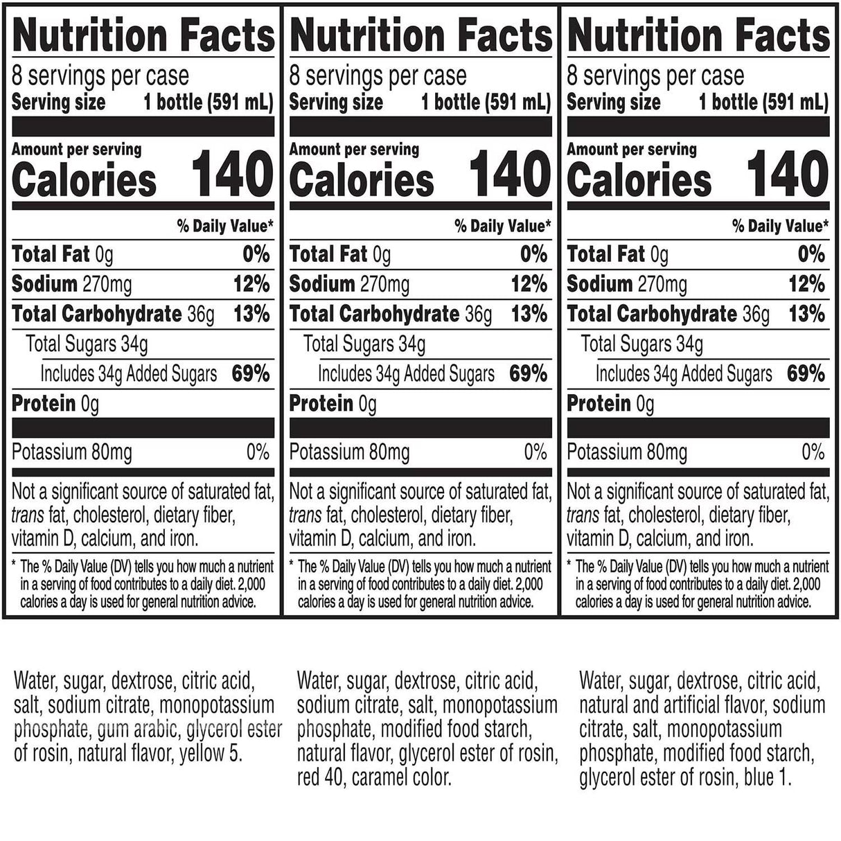 Gatorade Sports Drinks Variety Pack, 20 fl. oz., 24 pk.